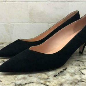 NEW J.Crew $198 Dulci V-Cut Suede Kitten Heels Shoes J8210